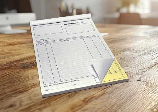 Réalisation de carnets de livraison en bloc autocopiant à Périgueux, Bergerac, Imprimerie Charron
