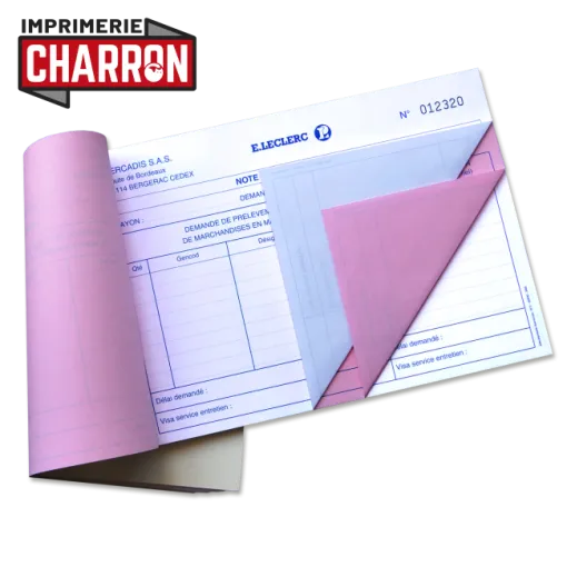 Carnet autocopiant A5