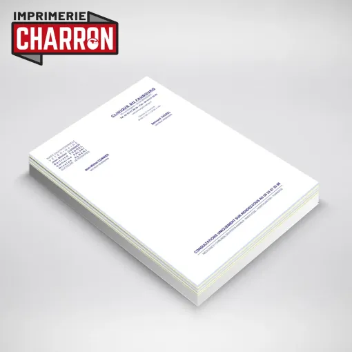 Réalisation d'ordonnances autocopiantes 3 feuillets à Libourne, Bergerac, Imprimerie Charron