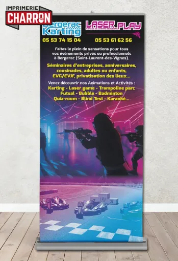 Réalisation de Roll-Up haute qualité à Bergerac, Bergerac, Imprimerie Charron