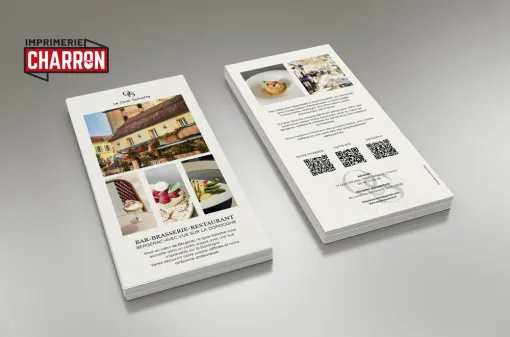Réalisation de flyers format 10x21 recto-verso à Périgueux, Bergerac, Imprimerie Charron