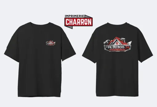 Réalisation et impression de t-shirts à Périgueux, Bergerac, Imprimerie Charron