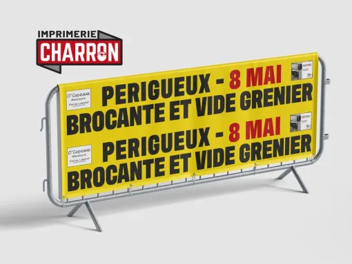Réalisation de bâches PVC anti-UV imperméables à Périgueux, Bergerac, Imprimerie Charron