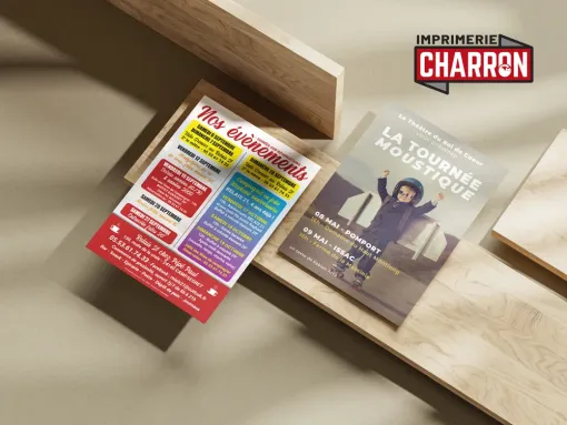 Impression de flyers pas chers à Périgueux, Bergerac, Imprimerie Charron