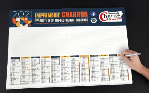 Création et impression de sous-main publicitaires à Bergerac, Bergerac, Imprimerie Charron