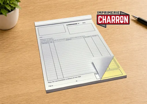 Impression de carnets A4 autocopiants pas cher à Périgueux, Bergerac, Imprimerie Charron