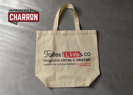 Réalisation de tote-bag personnalisé et pas cher à Bergerac, Bergerac, Imprimerie Charron
