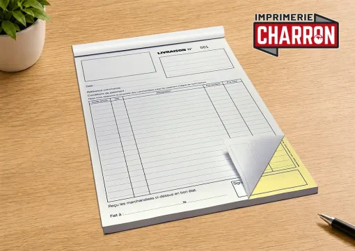 Impression de carnets autocopiants A4 à Périgueux, Bergerac, Imprimerie Charron