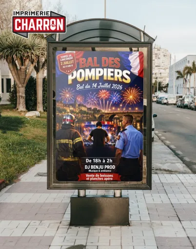 Impression d'affiches grands format 120x176 à Libourne, Bergerac, Imprimerie Charron
