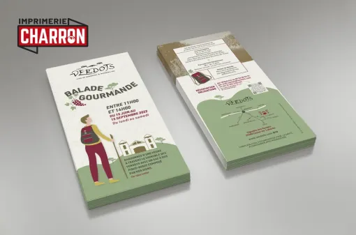 Impression de flyers 10x21 cm à Périgueux, Bergerac, Imprimerie Charron